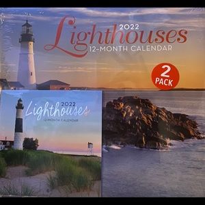 NEW 2022 (2 pack) Lighthouses Calendars FREE SHIPP